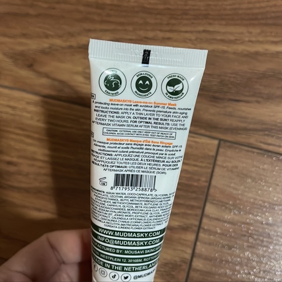 🆕 MUDMASKY Leave Me On Summer Mask with SPF 15 - Picture 4 of 5